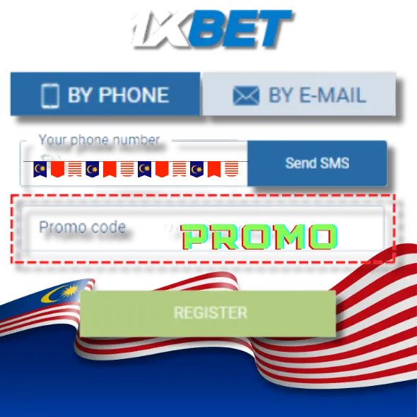 Menggunakan Kod Promosi 1xBet